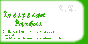 krisztian markus business card